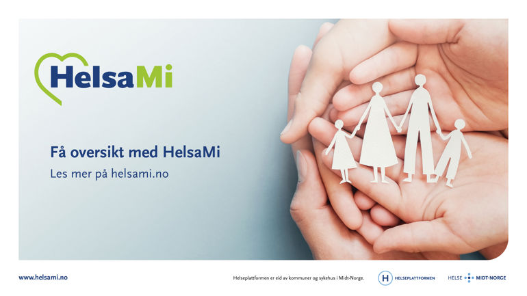 Digital plakat om HelsaMi